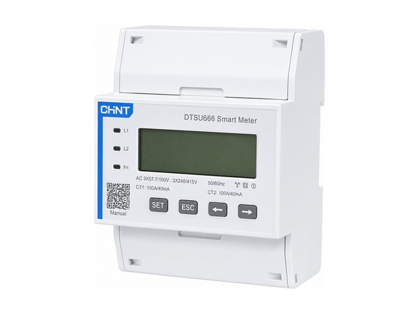 Compteur d'énergie triphasé Pylontech Chint DTSU666 sur rail DIN
