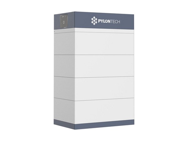 Batterie lithium haute tension Pylontech Force H3 empilée sur quatre modules