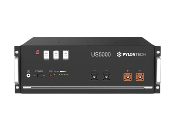 Batterie lithium Pylontech US5000 48&nbsp;V de 4,8&nbsp;kWh en format rack
