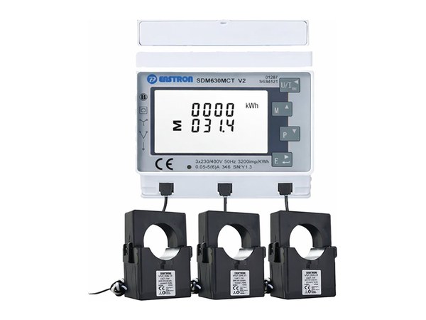 Compteur d'énergie triphasé Solis avec transformateurs de courant