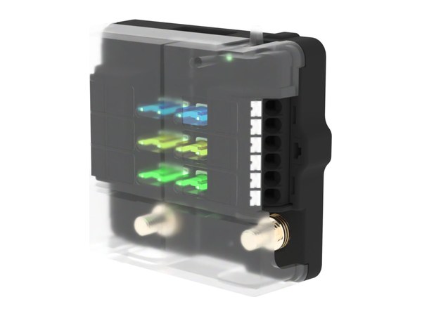 Coffret de distribution DC Uniteck UNIFUSEBOX à six circuits protégés
