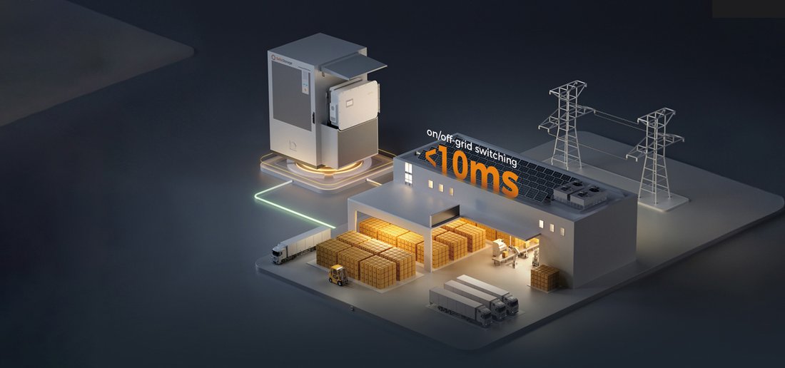 EnerMoov - BESS Solis EverCore en écrêtage de pointe et secours d'un site industriel, bascule on/off-grid en moins de 10 ms