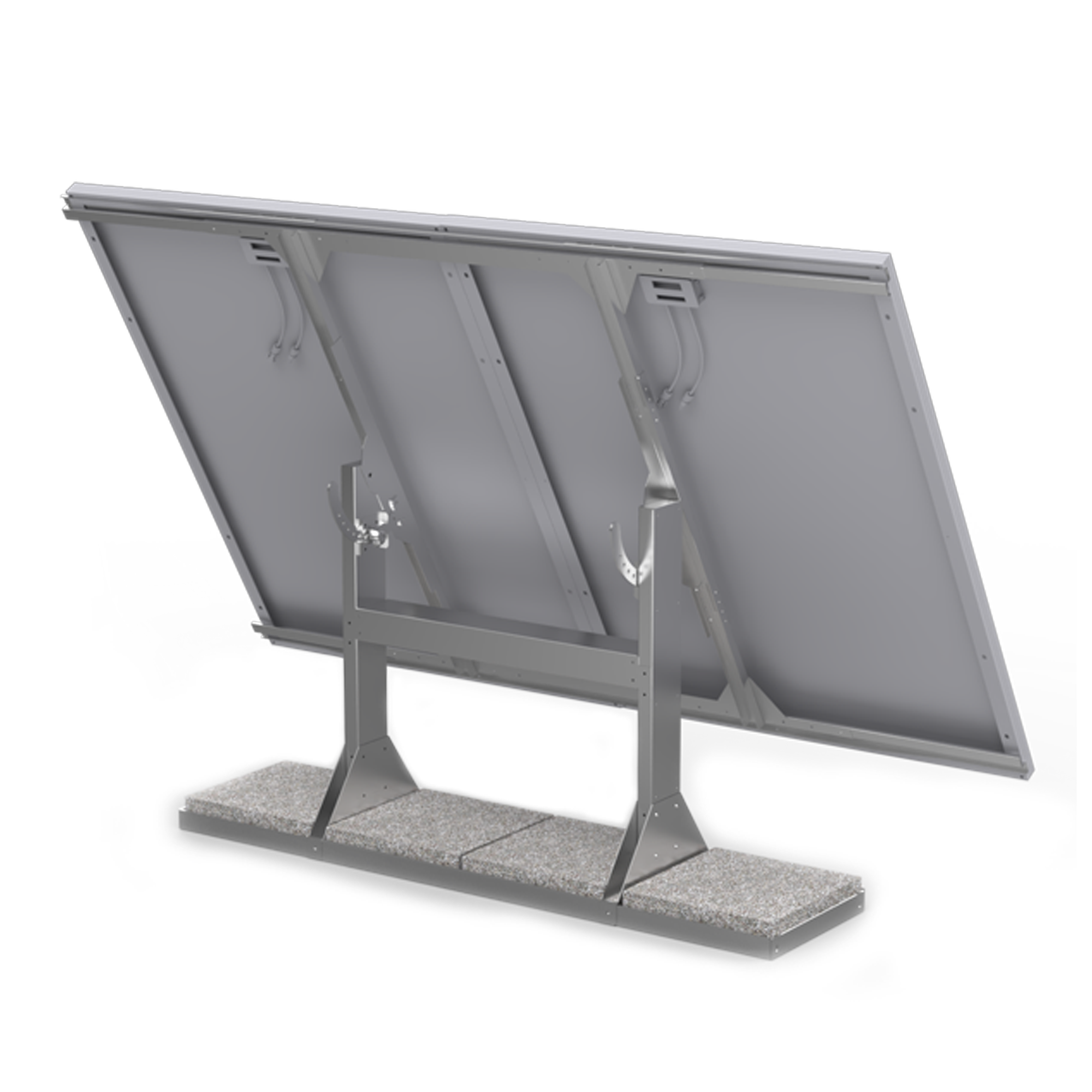 EnerMoov - Support de fixation au sol orientable UNIFIX 1200 EGR Uniteck, structure acier galvanisé avec système Easy Adjust pour panneaux solaires